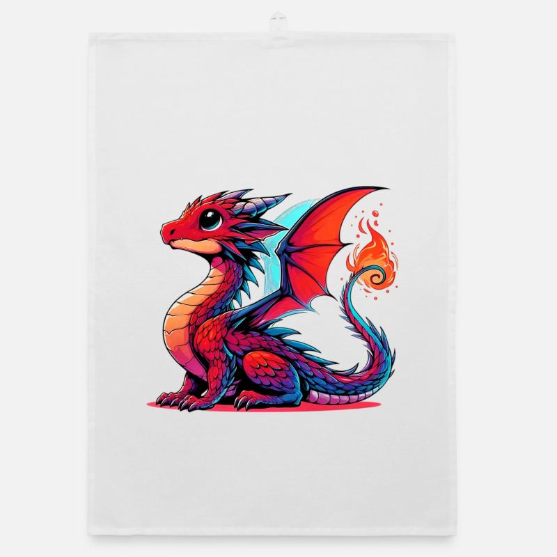 Drache Organic Geschirrtuch