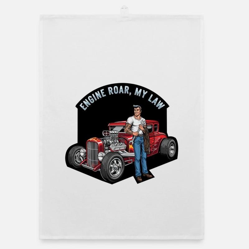 Hot engine and rebellious style Organic dish towel