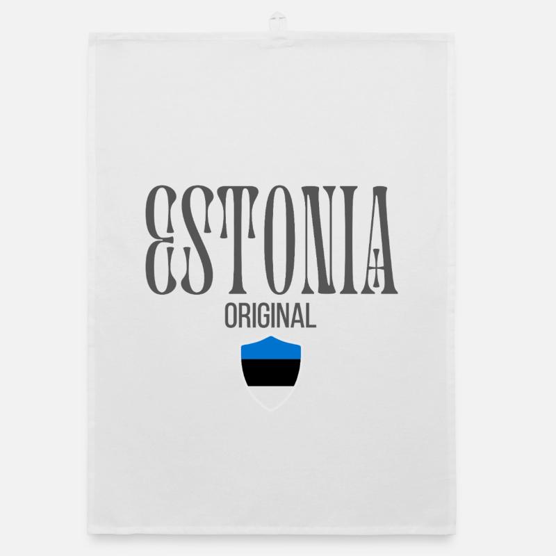 Estonian pride, minimalist sleek design Organic dish towel