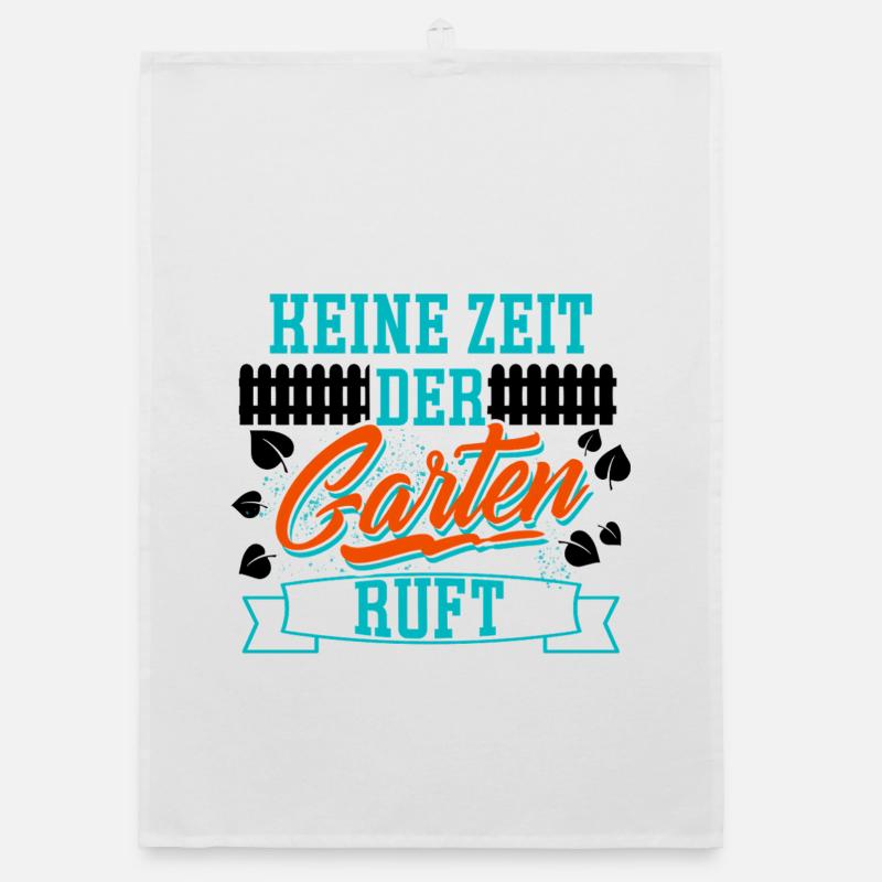 Keine Zeit Der Garten Ruft Organic Geschirrtuch
