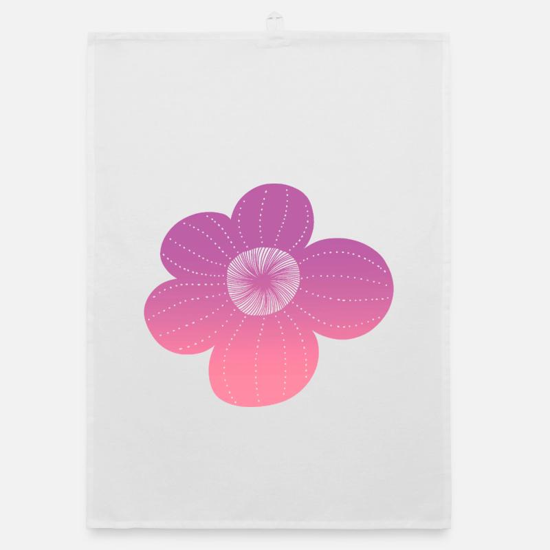 Boho flower Organic Geschirrtuch