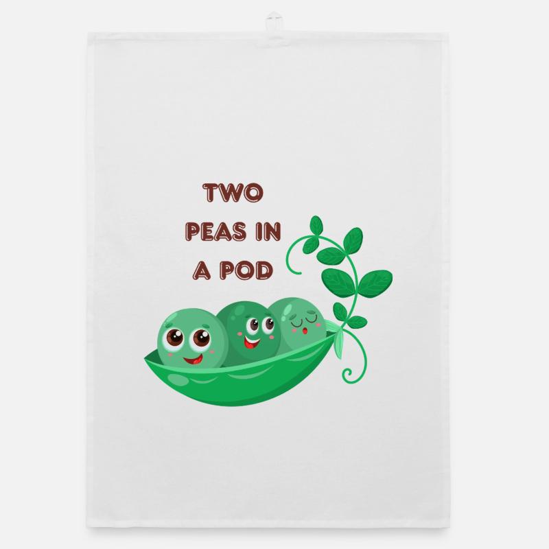Two Peas In A Pod  Organic dish towel