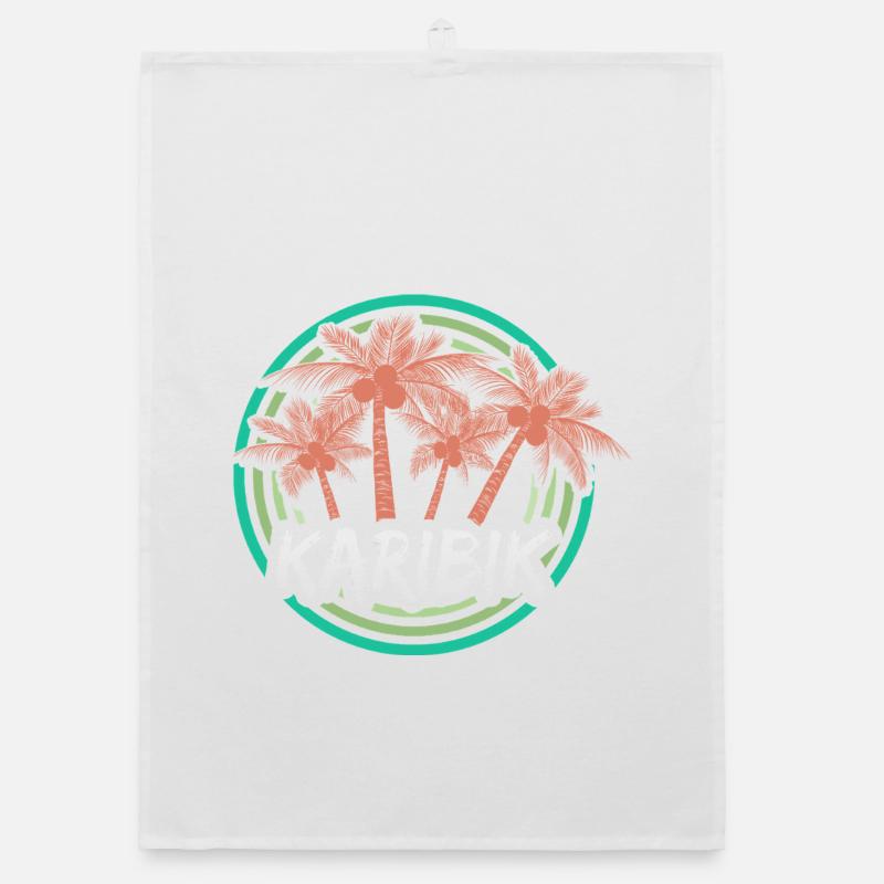 Urlaub Karibik Organic Geschirrtuch