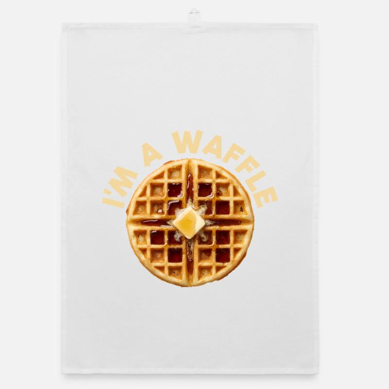 Ich bin ein Waffel-Kostüm Frühstück Halloween Waff Organic Geschirrtuch