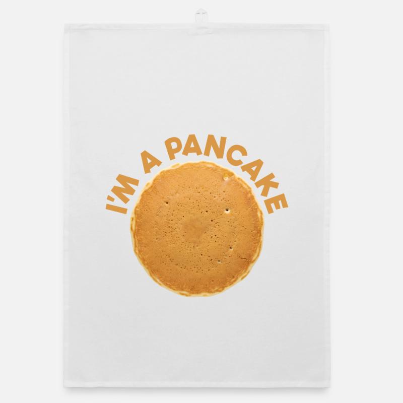 I'm a Pancake Costume Breakfast Halloween Organic dish towel
