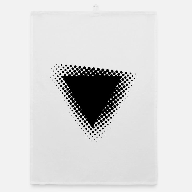 geometric triangle dots design Organic dish towel