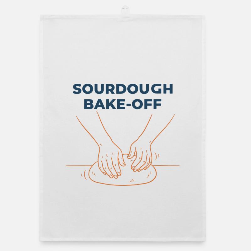 Sauerteigbacken Brotbacken Backer Bäcker Brotbacken Organic Geschirrtuch