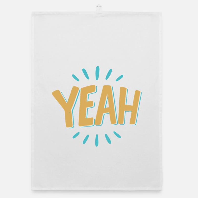 yes Burst Graphic Tee Organic dish towel