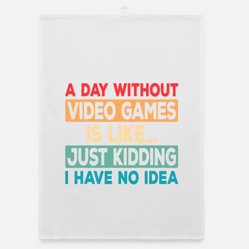 Game Day Absence Joke Tee Organic dish towel