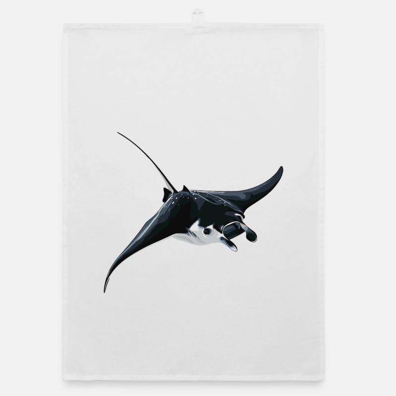 Rays Manta Rays Organic dish towel