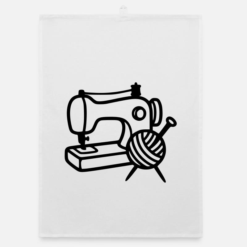 Sewing Machine Wool Knitting Sewing Handmade Organic dish towel