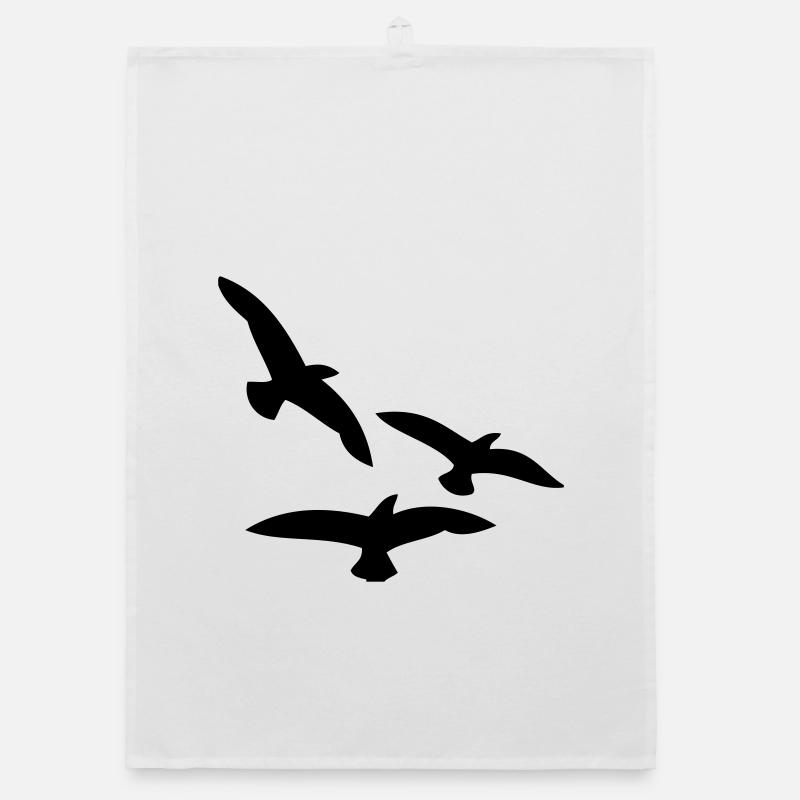 Birds Organic dish towel