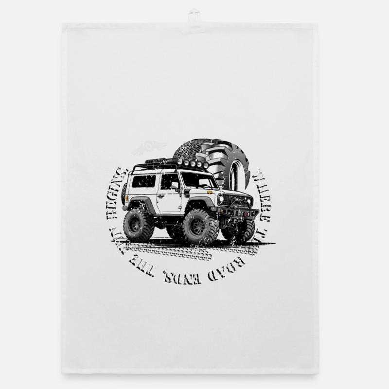 Off-Road Driver Organic dish towel