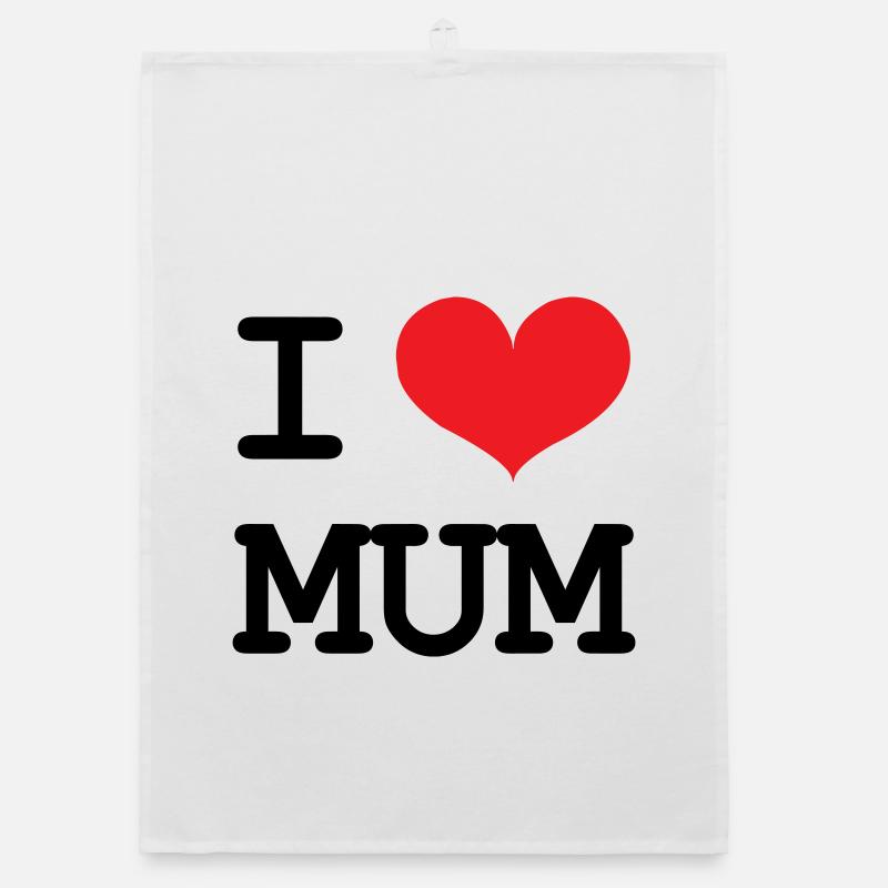 Ich liebe meine Mutter - Muttertag Organic Geschirrtuch