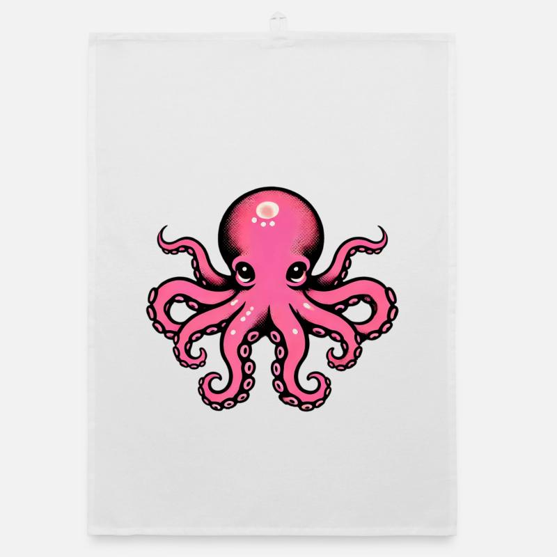 Krake Organic Geschirrtuch