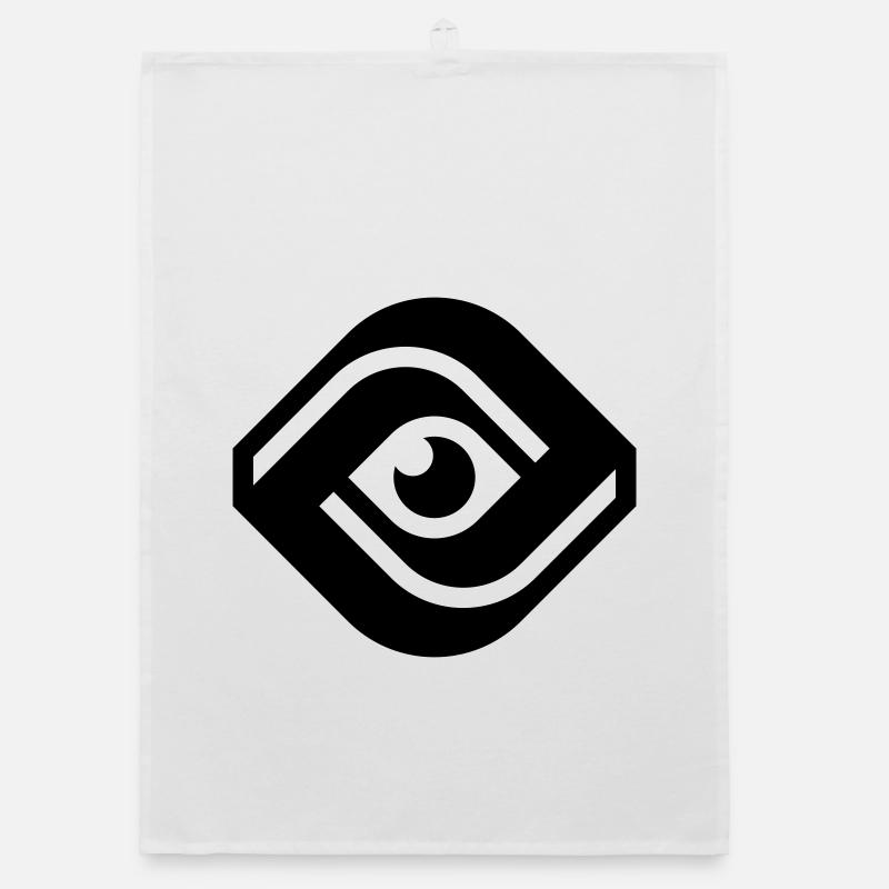 ALL-SEEING EYE - Organic Geschirrtuch - Weiß