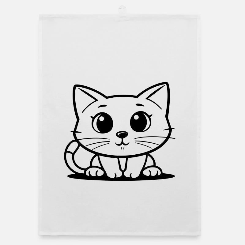 Midnight Emblem Silhouette Organic dish towel