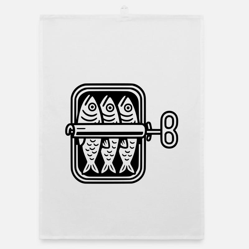 Les sardines peuvent Torchon bio