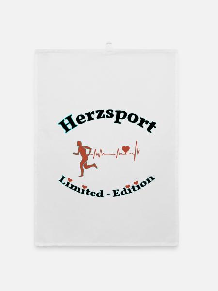 Sports cardiaques - Torchon bio - blanc