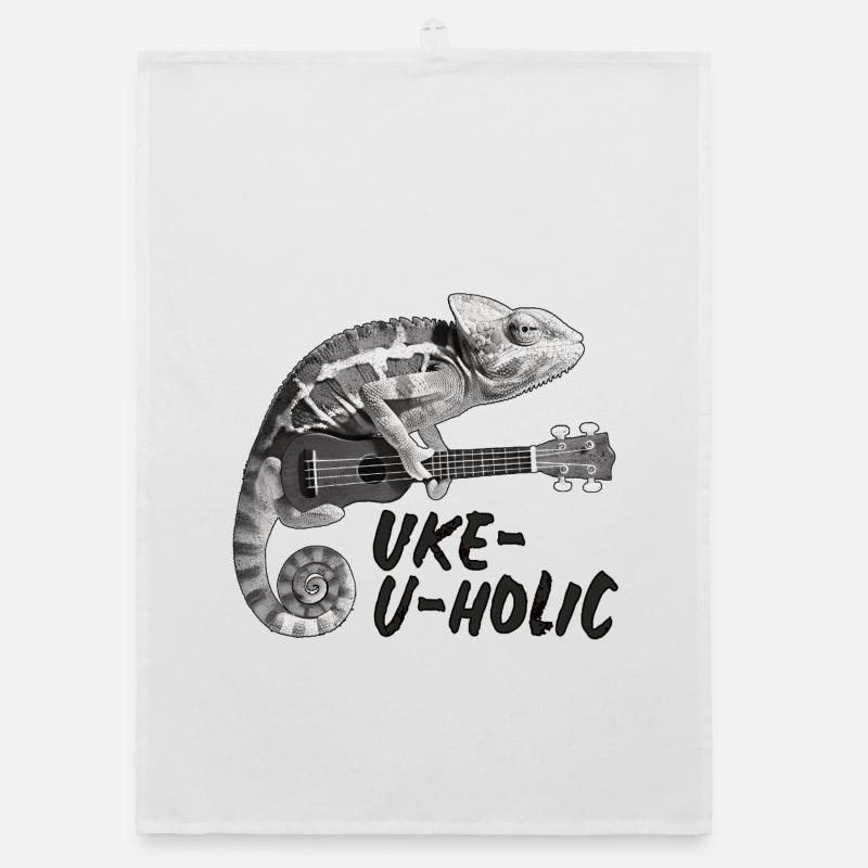 Chameleon Uke-u-holic Organic dish towel