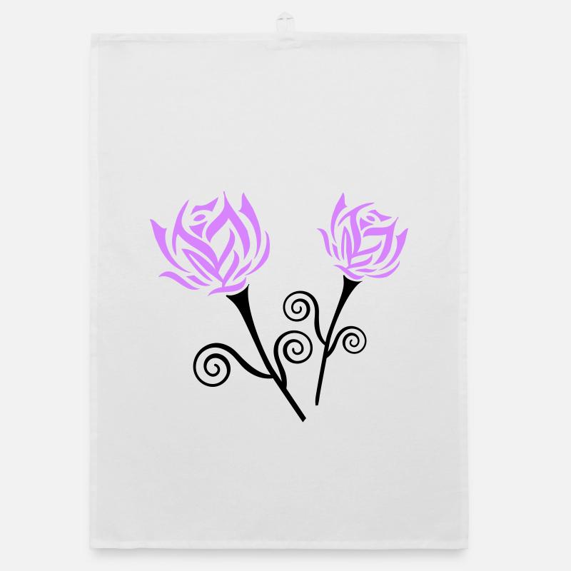 Roses Organic dish towel