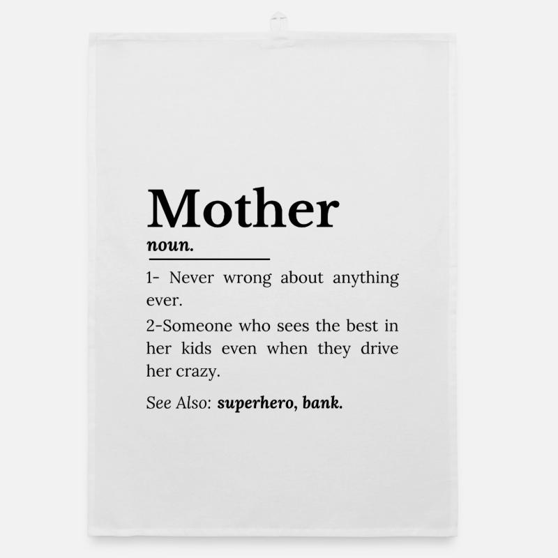 mother definition Organic dish towel