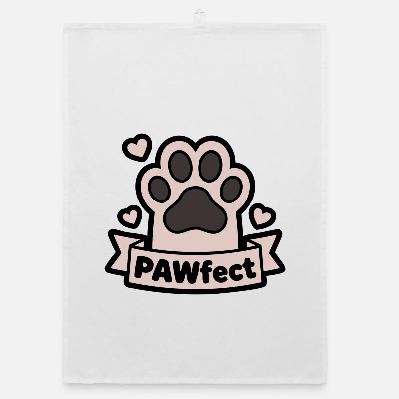 Paw Paw Pawfect Banner Text Box Organic dish towel