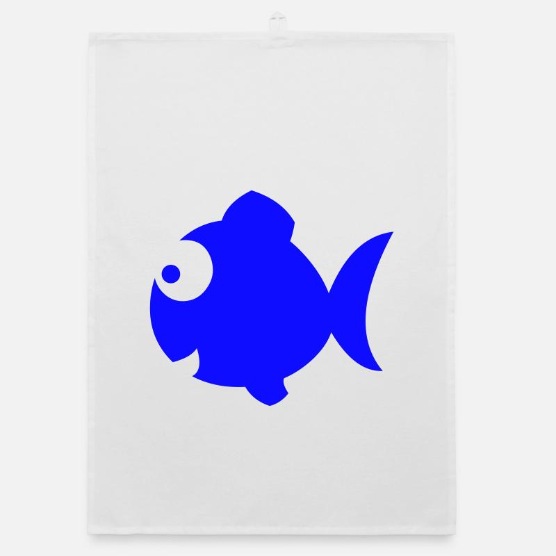 Happy Blue Fish Organic dish towel