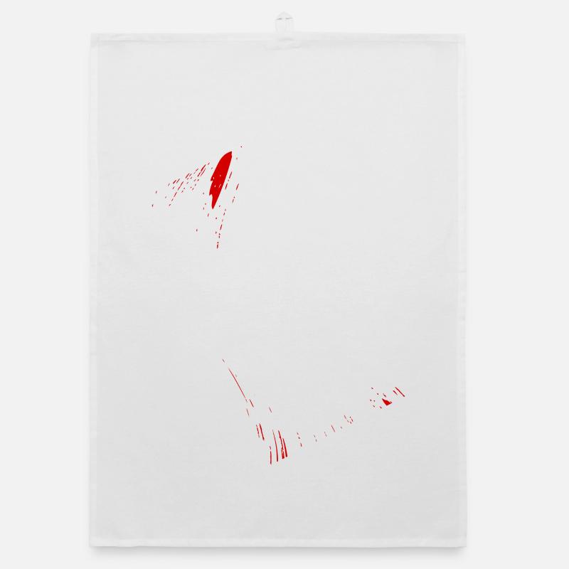 Abstract Spots / Line / Red / Pattern / Nature Organic dish towel