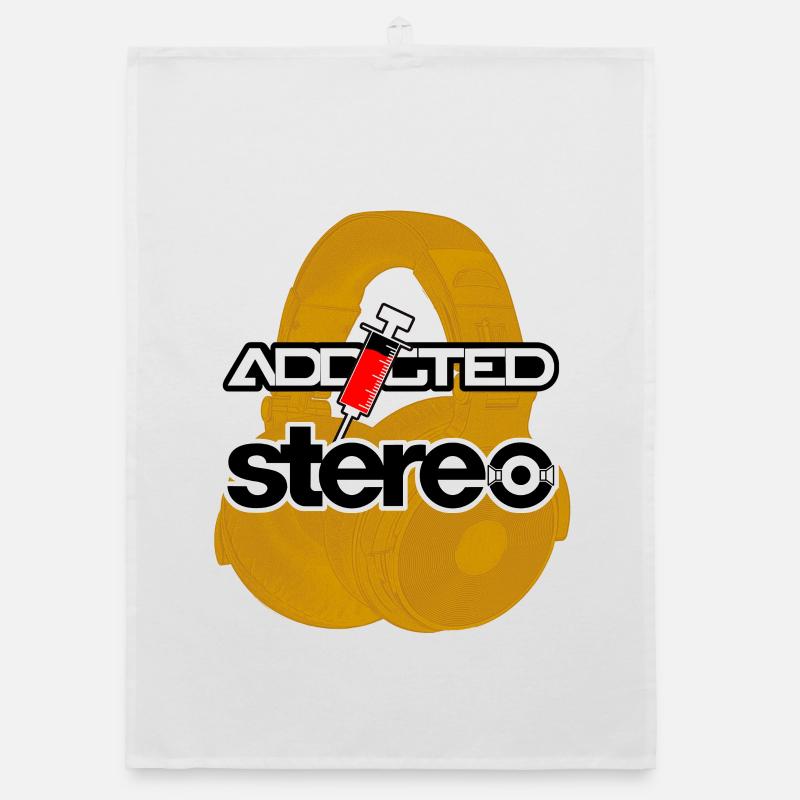 Addicted Stereo V2 Organic Geschirrtuch