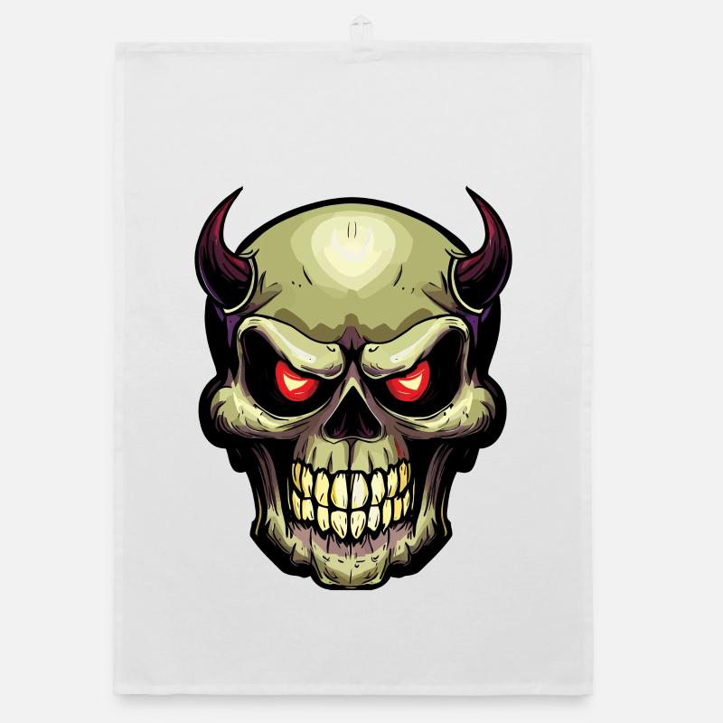 Skull Organic dish towel