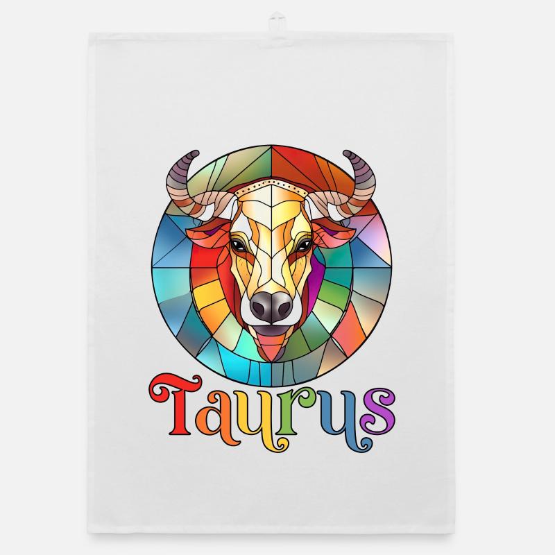 Taurus, zodiac sign, horoscope Organic dish towel