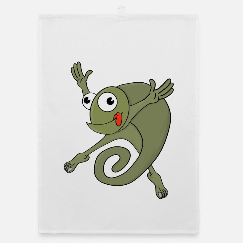 Awesome Chameleon Organic dish towel