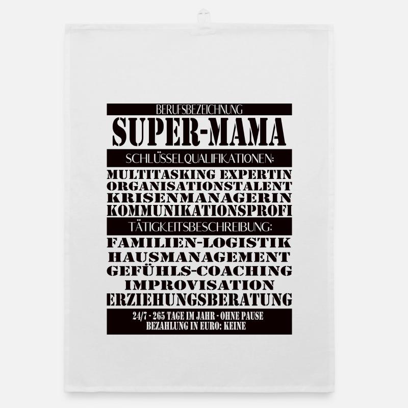 Super Mama – Multitasking without a break Organic dish towel