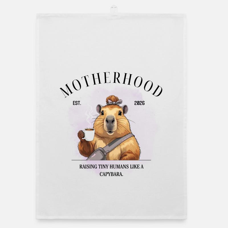 Maternité 2026 – Élever de petits humains comme un capyb Torchon bio