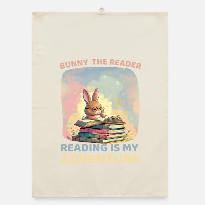 Read Adventures with Rabbits Organic dish towel