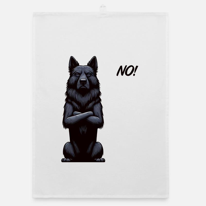 No Black Shepherd Shepherd Owner Organic dish towel