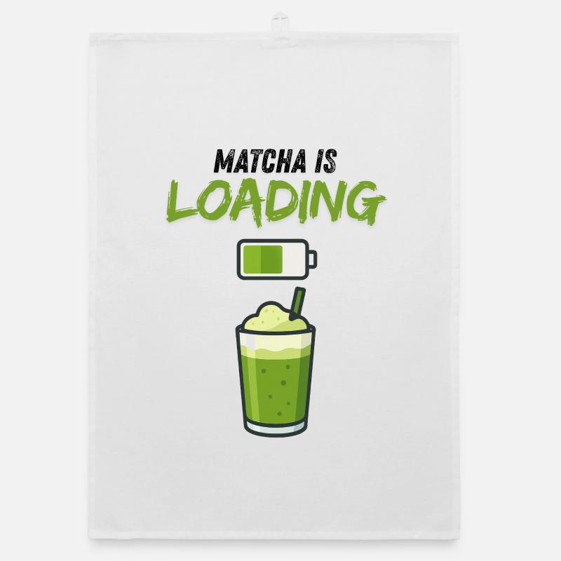 Green Smoothie Matcha Cup Mug Drinks Organic dish towel
