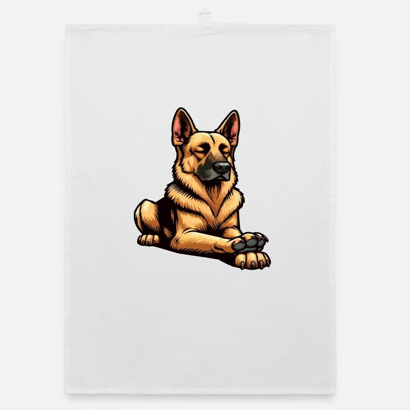 Talk to the Paw German Shepherd Organic dish towel