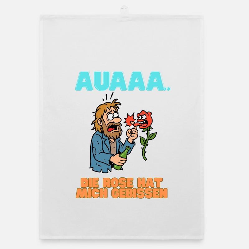 Ouch, the rose bit meme Organic dish towel