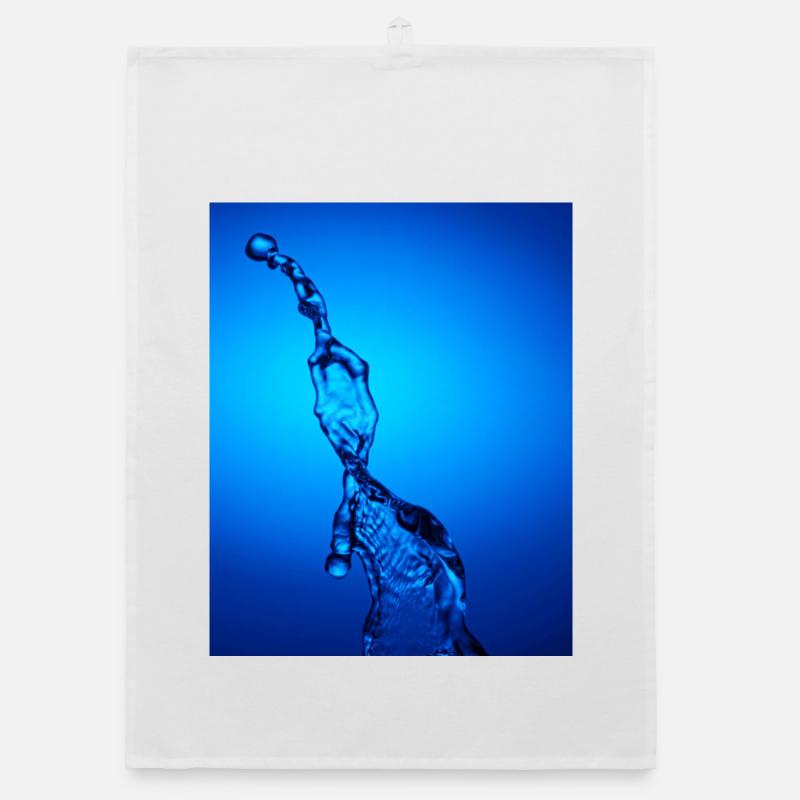 Abstrait Bleu Rétroéclairé De L’eau Torchon bio