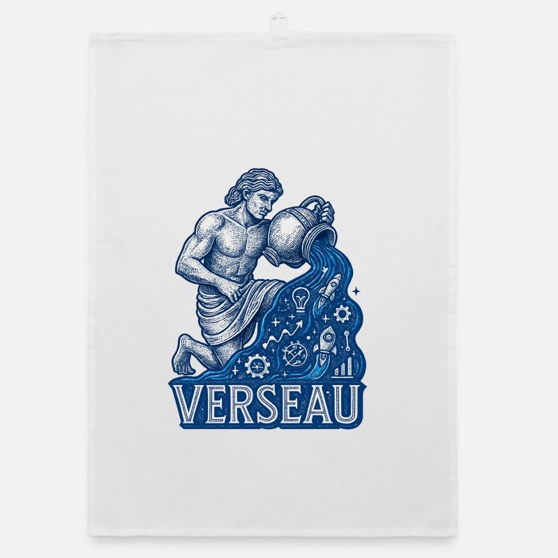 Wassermann Sternzeichen - Astrologie Organic Geschirrtuch