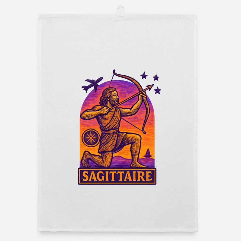 Sternzeichen Schütze - Astrologie Organic Geschirrtuch