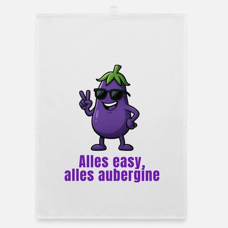 Aubergine - Everything easy Organic dish towel