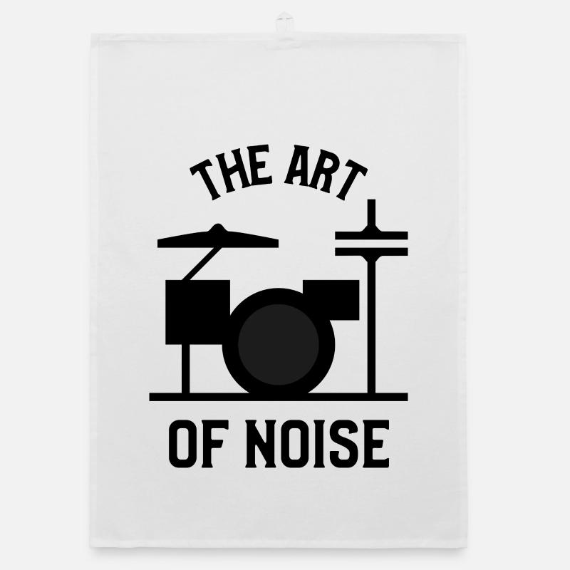 Die Kunst des Lärms – Drumkit-Design Organic Geschirrtuch