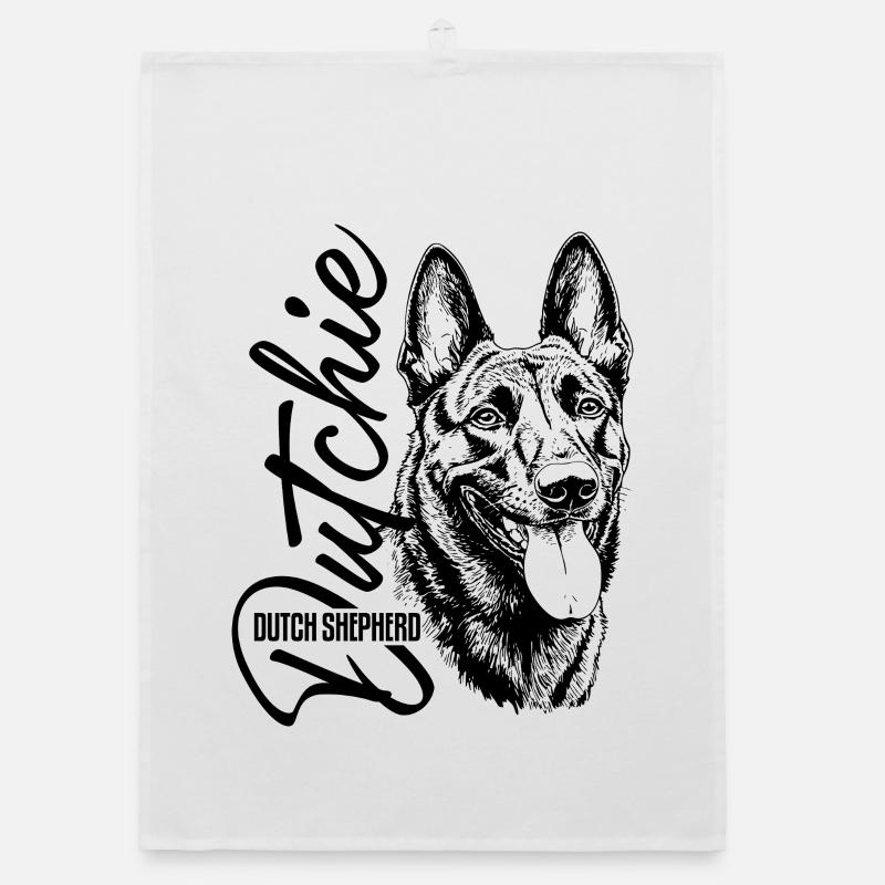 Dutchie - Dutch Shepherd Dog Organic dish towel