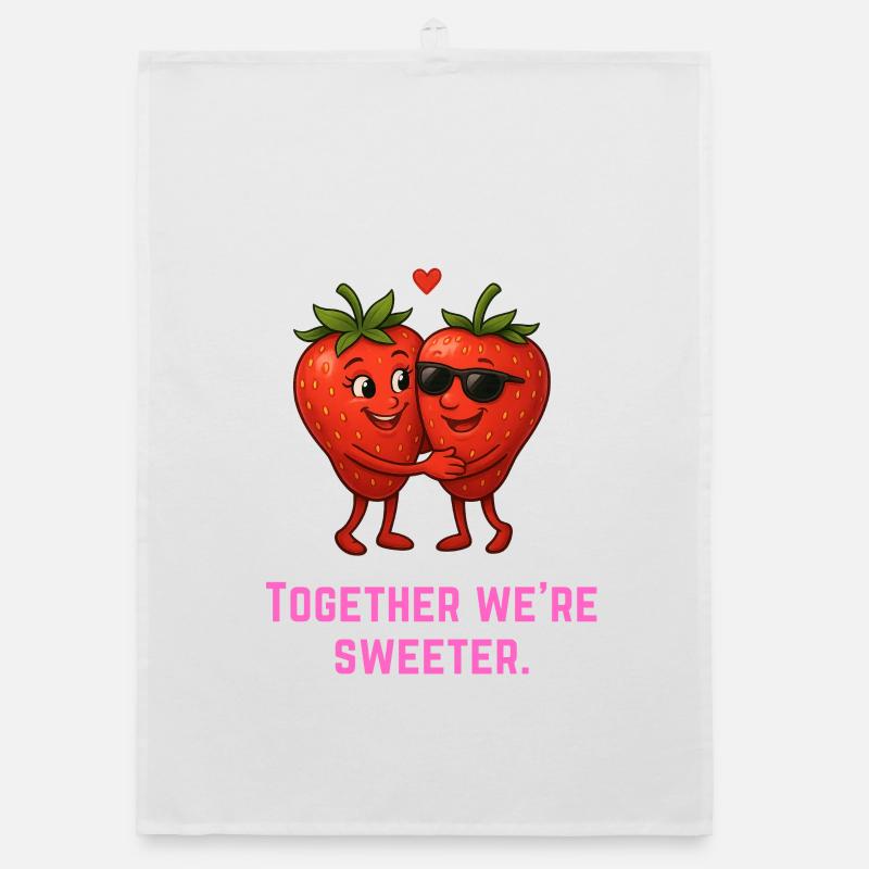 Ensemble, nous sommes plus doux - Erdbeeren süß Torchon bio
