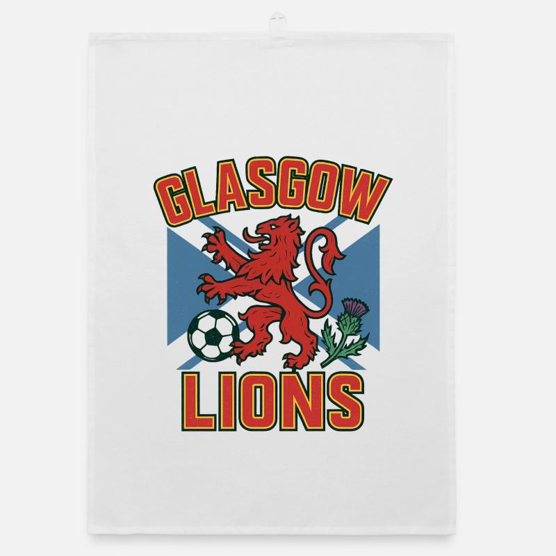 Glasgow Lions Emblem Patch Organic dish towel