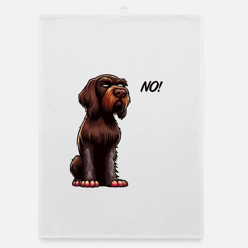 No German Wirehaired German Wirehaired Owner Organic dish towel