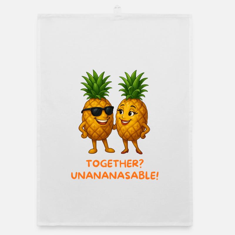 Pineapple Duo: Together Unpineapple Organic dish towel